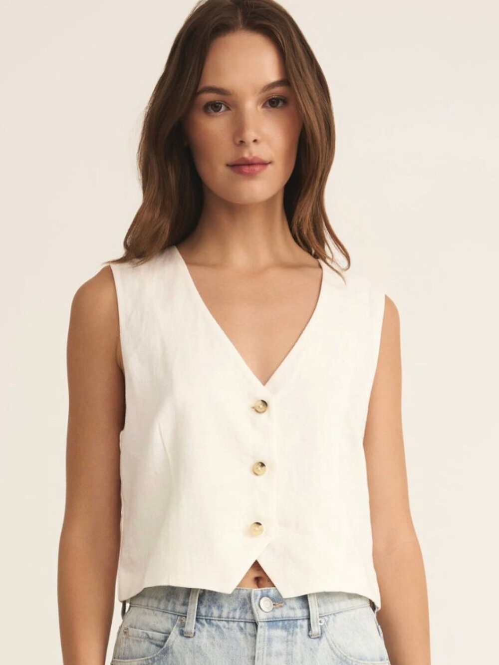 Z- Supply Marta Linen Vest XS - NWOT